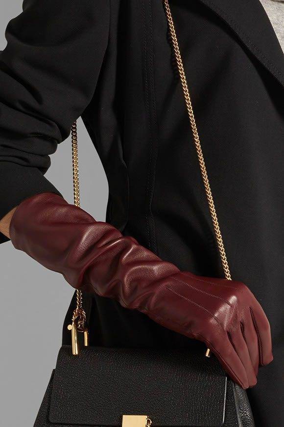 luxurious leather gloves from Lanvin