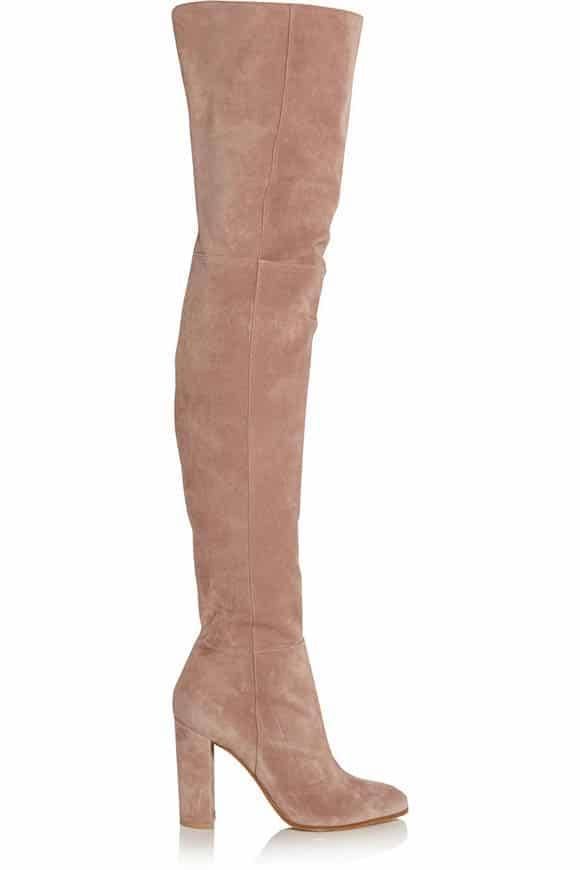 Suede over the knees boots from Gianvito Rossi