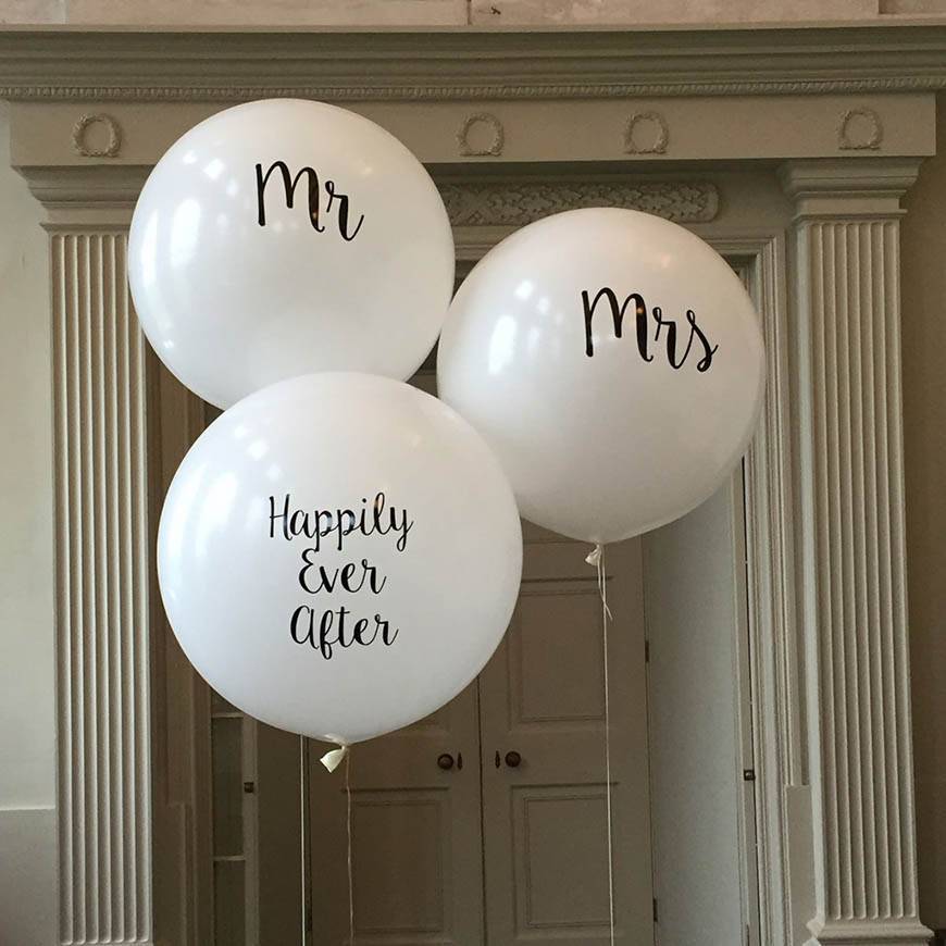 Mr and Mrs Trio Balloons