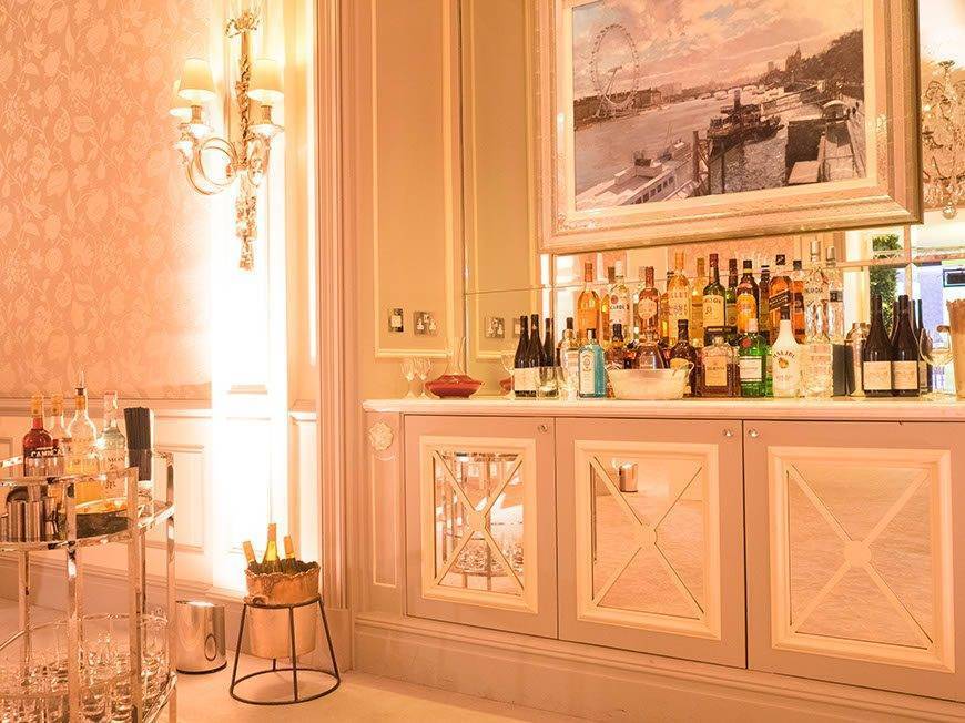 The bar At Home with Bruce Russell at The Savoy