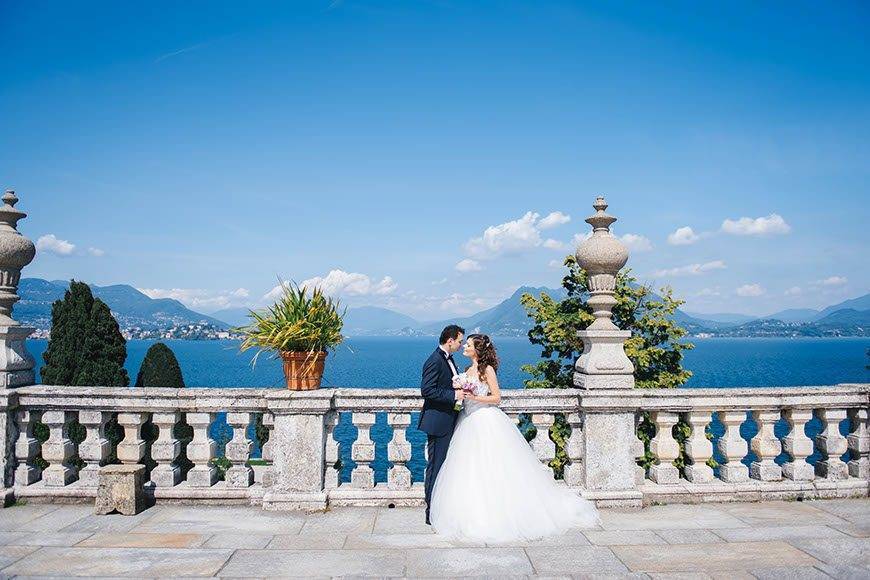 Bride and Groom Italian Lakes