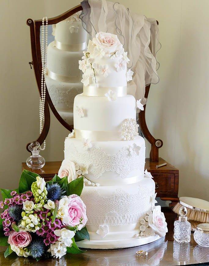 Edible Lace Wedding Cake