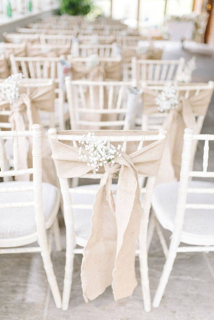  These chair wraps are so simple and understated - but add so much to the decor.