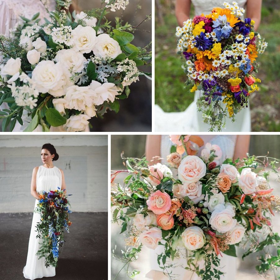 Summer bridal bouquets