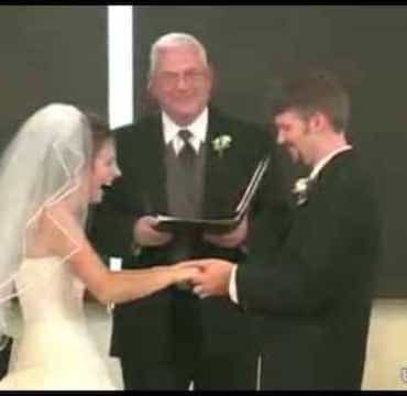 Bride Can’t Stop Laughing During Wedding Vows