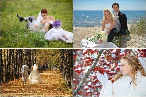 Spring Wedding Summer Wedding Winter Wedding Autum Wedding