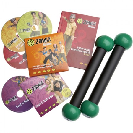 Zumba Fitness Workout with 4 DVD's, 2 Toning Sticks & Instruction Booklet £44.00 Wedding Excercise