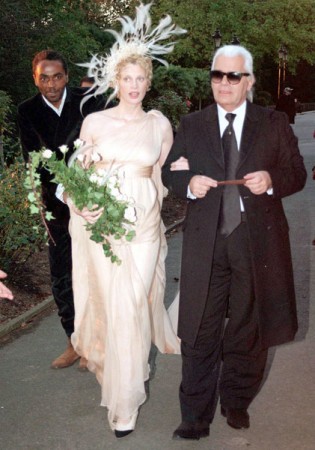 Supermodel Kristen McMenamy Wedding Dress Chanel muse & supermodel Kristen McMenamy
