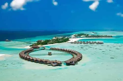 Aerial Olhuveli Maldives