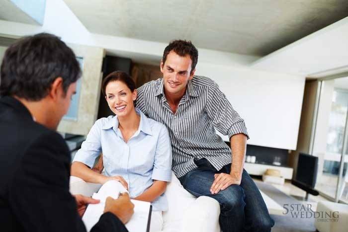 couple and wedding planner