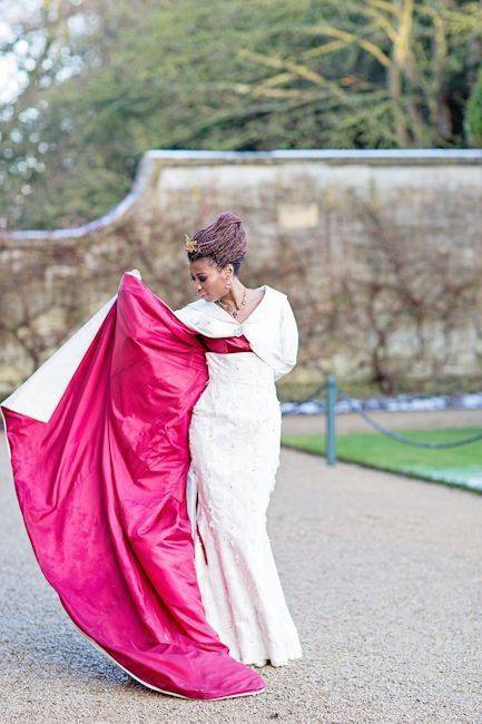 Blenheim Palace - bride outside Blenheim Palace - bride outside