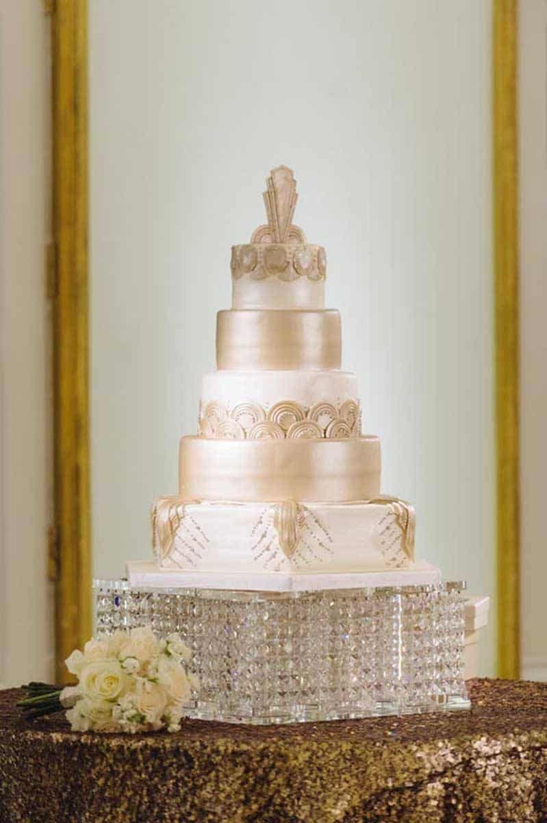 1920’s Chateau Chic Wedding Luxury Wedding Cake