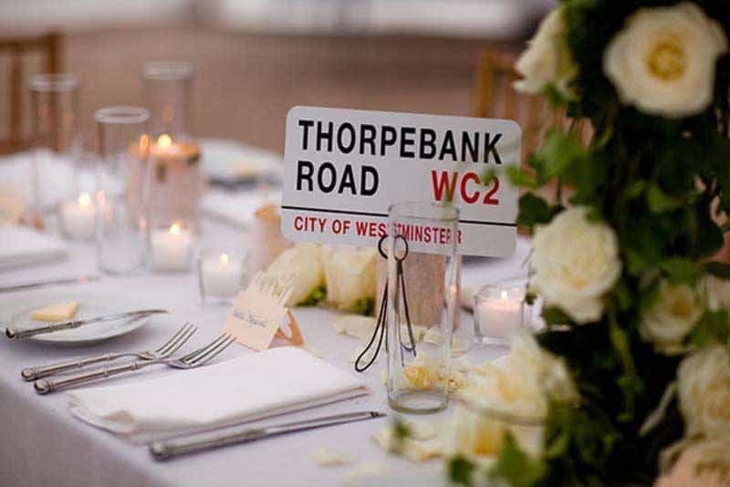 Wedding Table Details