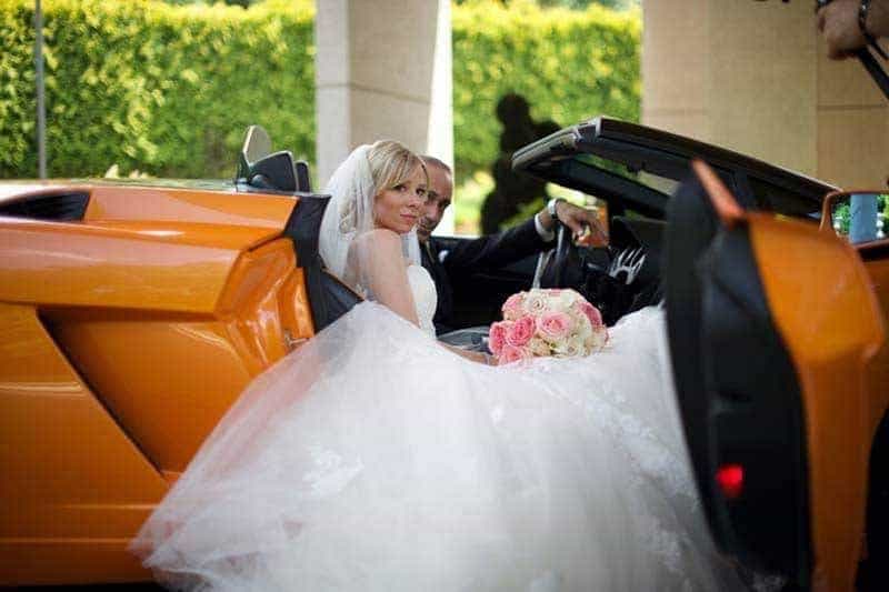 Bride In Wedding Car