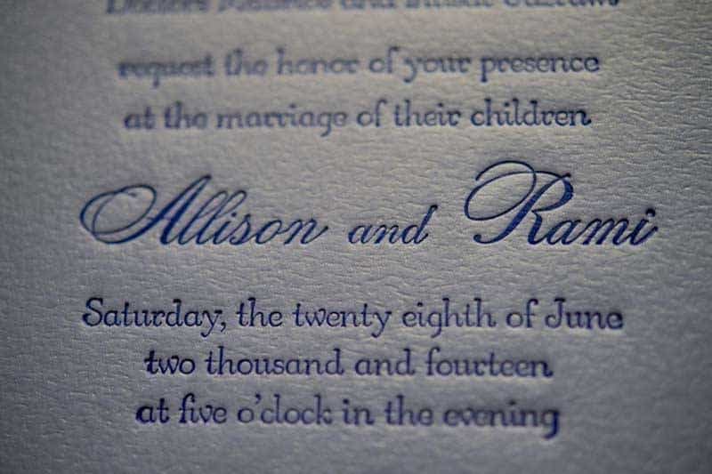 A Garden Wedding In New York Wedding Invitation