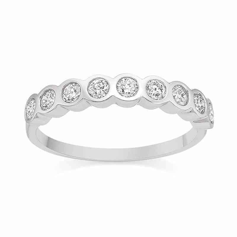 Bezel Set Diamond Ring