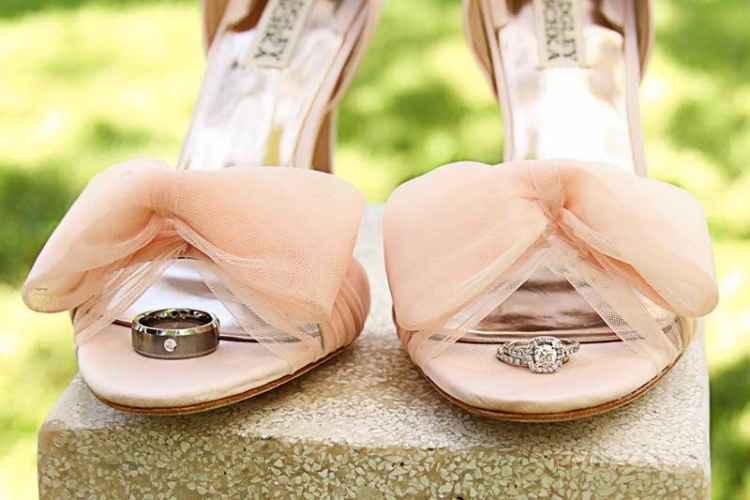 Magical Pink And Black Garden Wedding In Florida Wedding Shoes