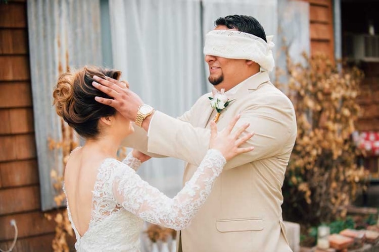 First Look At The Bride
