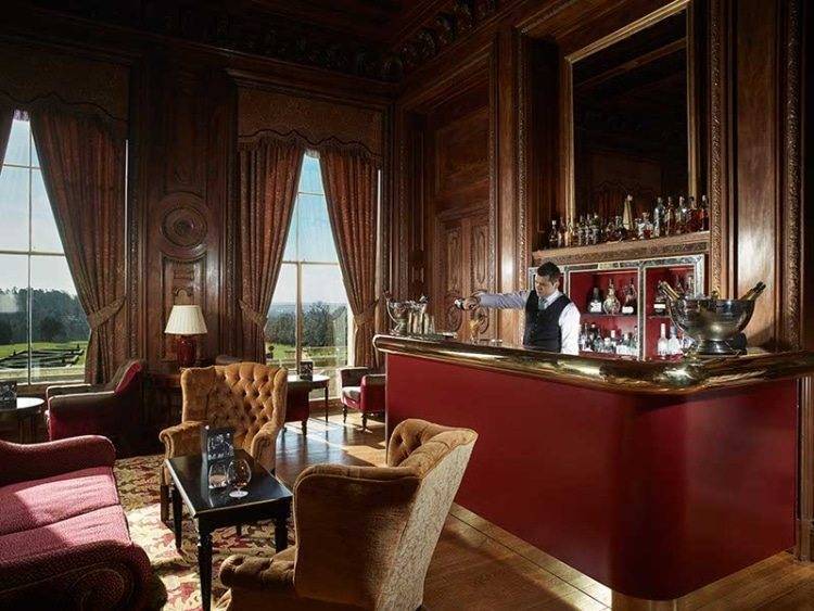 Planning A Wedding At Captivating Cliveden House The Library bar, adjacent to the Great Hall. Photograph courtesy of Cliveden House