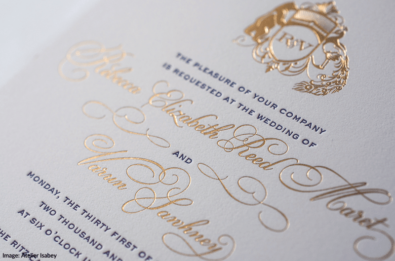 Lasercut Gold Foil Letterpress Wedding Invitations Lasercut Gold Foil Letterpress Wedding Invitations