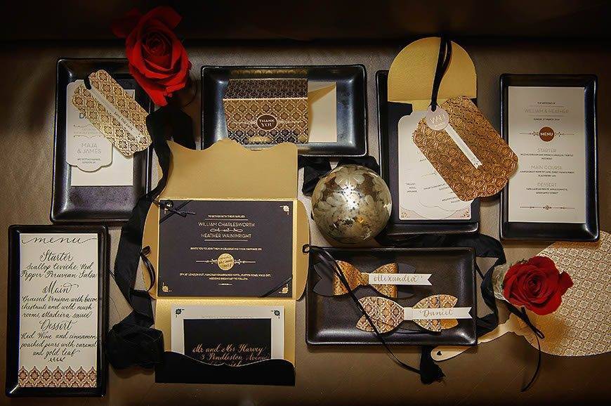 James Bond Luxury Wedding Stationery Luxury Wedding Stationery