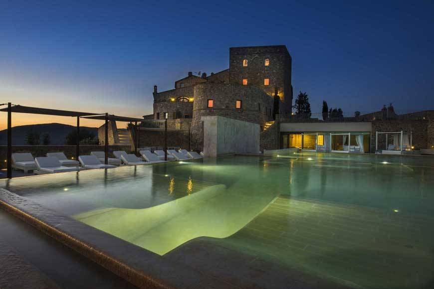Hotel- Spa Castello di Velona Montalcino pool view Hotel- Spa Castello di Velona Montalcino pool view