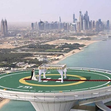 Burj Al Arab Offers Weddings On The Helipad