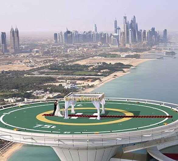 Burj Al Arab Offers Weddings On The Helipad