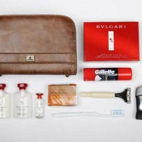 Great on-board amenity kits hand out