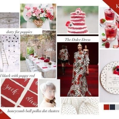Valentines Day Inspiration Mood Board, Dotty for Poppies