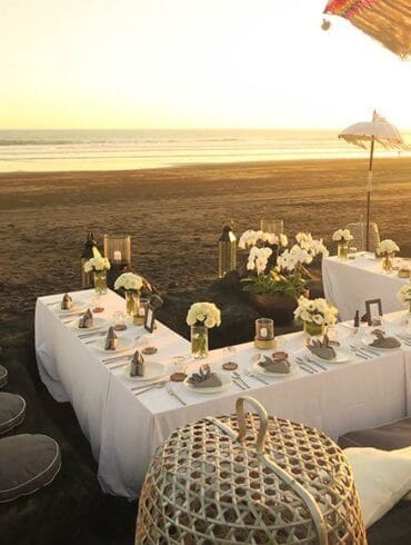 Contemporary Black Beach Weddings At Alila Villas Soori