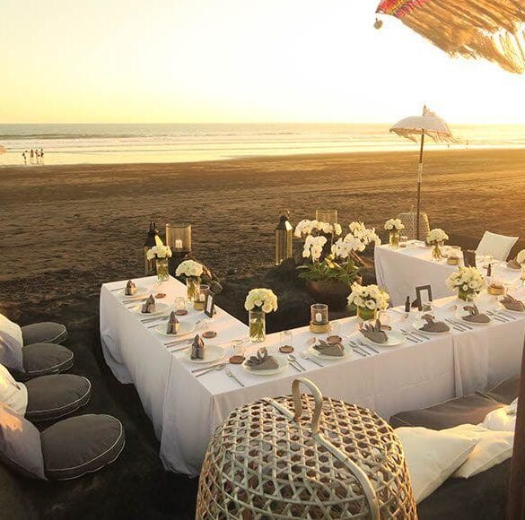 Contemporary Black Beach Weddings At Alila Villas Soori