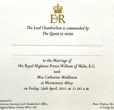 The Royal Wedding Guest List