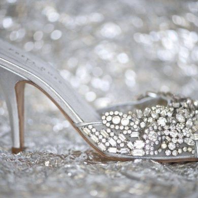 Every girls dream, vintage inspired wedding shoes!