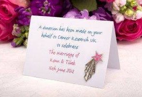 Jenny Packham Creates Wedding Favour For Cancer Research UK