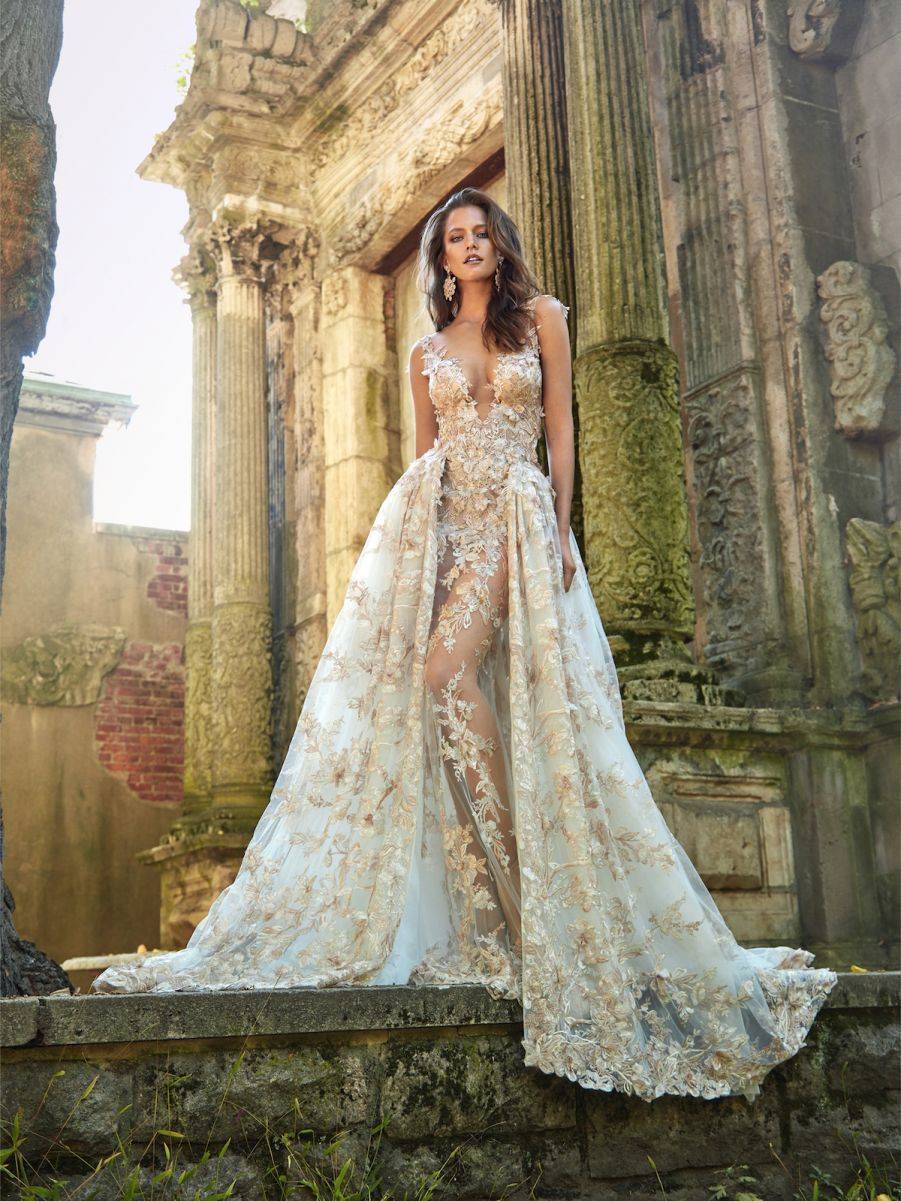 Gorgeous Galia – the new collection Lily Rose - With delicate pinky gold embellishment and a super sheer skirt