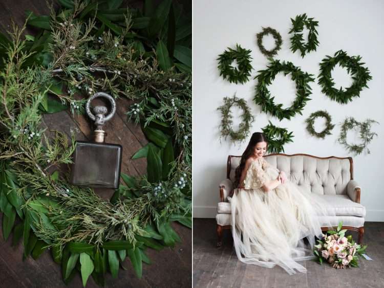 Greenery in all its Glory Greenery wreaths will add texture and fresh colour Photo: Calie Rose