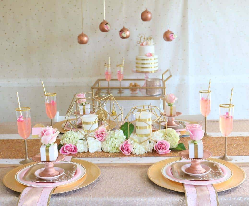 Hints of rose gold