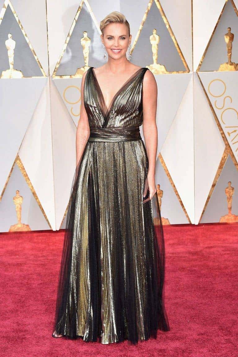 The Oscars 2017 Red Carpet charlize theron getty
