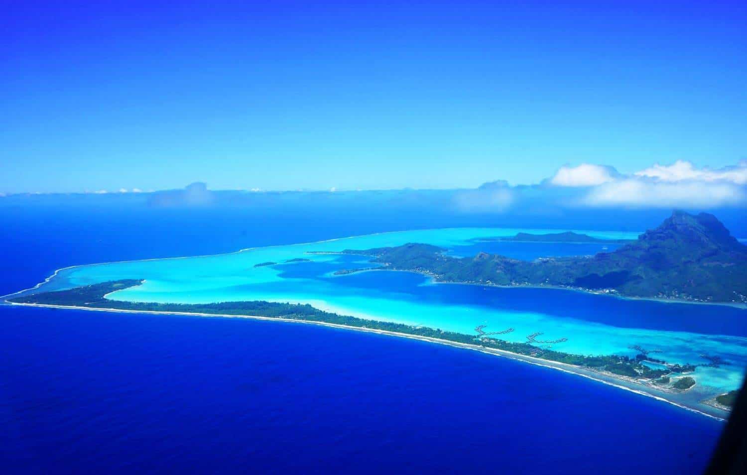 Summer Destination Weddings Bora Bora from above - Summer Destination Weddings