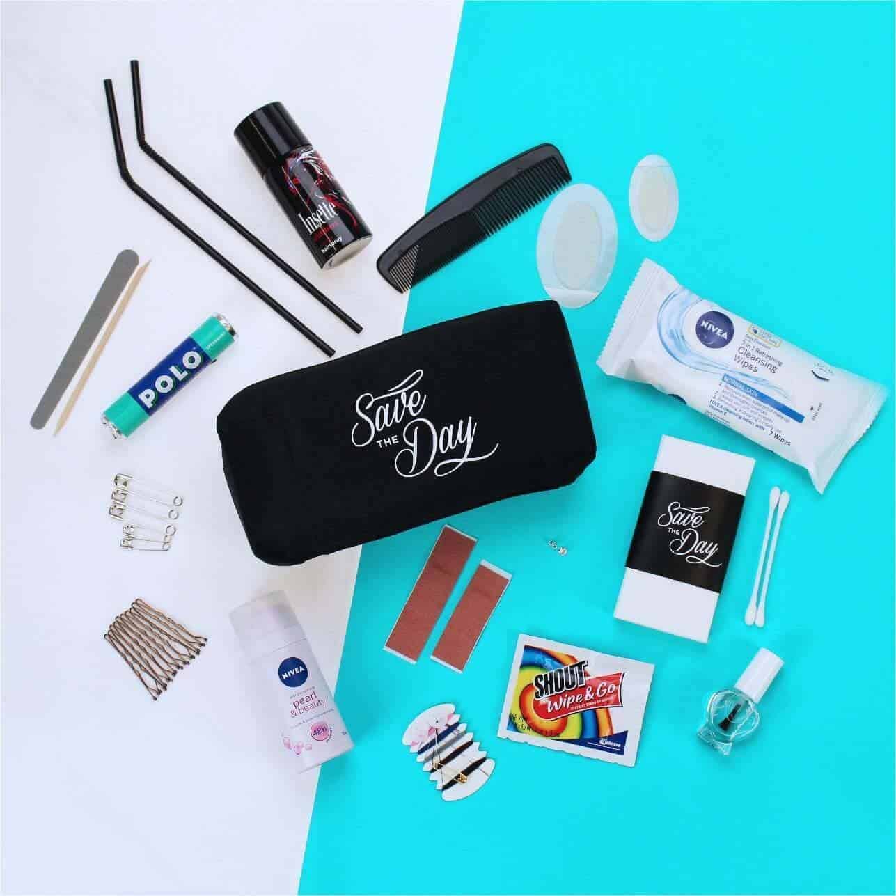Save the day Bridal emergency kit products min Keep them cool - surviving a summer wedding