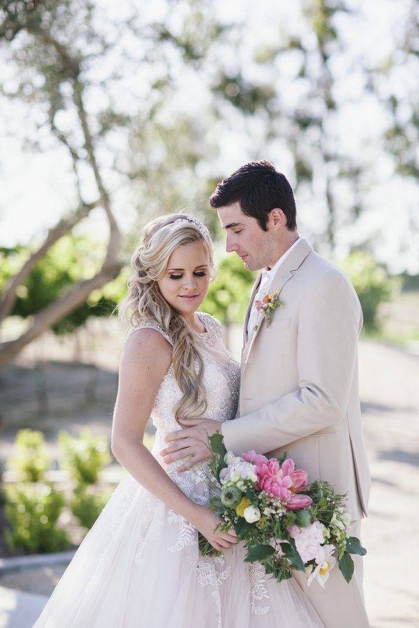 Pink florals and rustic vibes