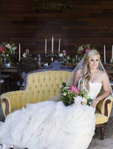 Pink florals and rustic vibes