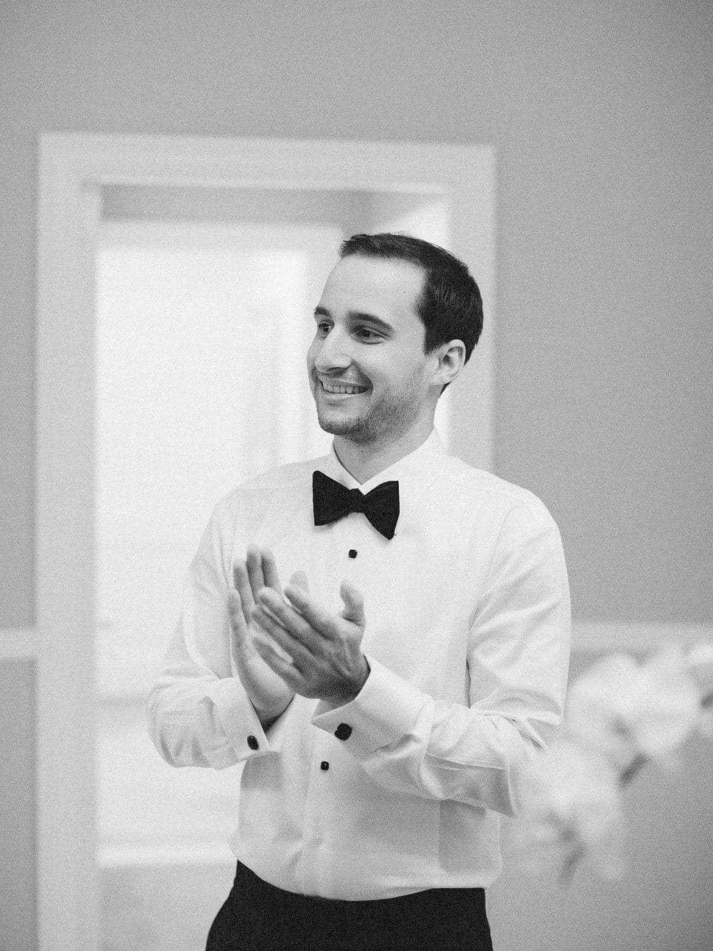 A Grand New York City Wedding Groom