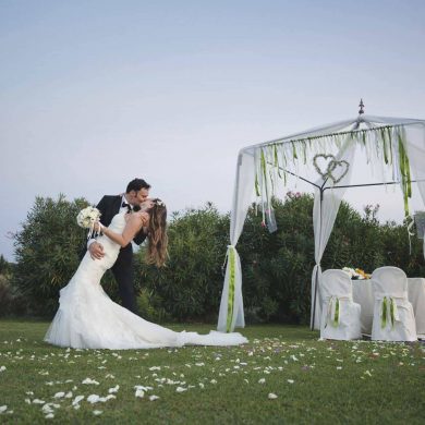 Outdoors Indoors Wedding in Italy
