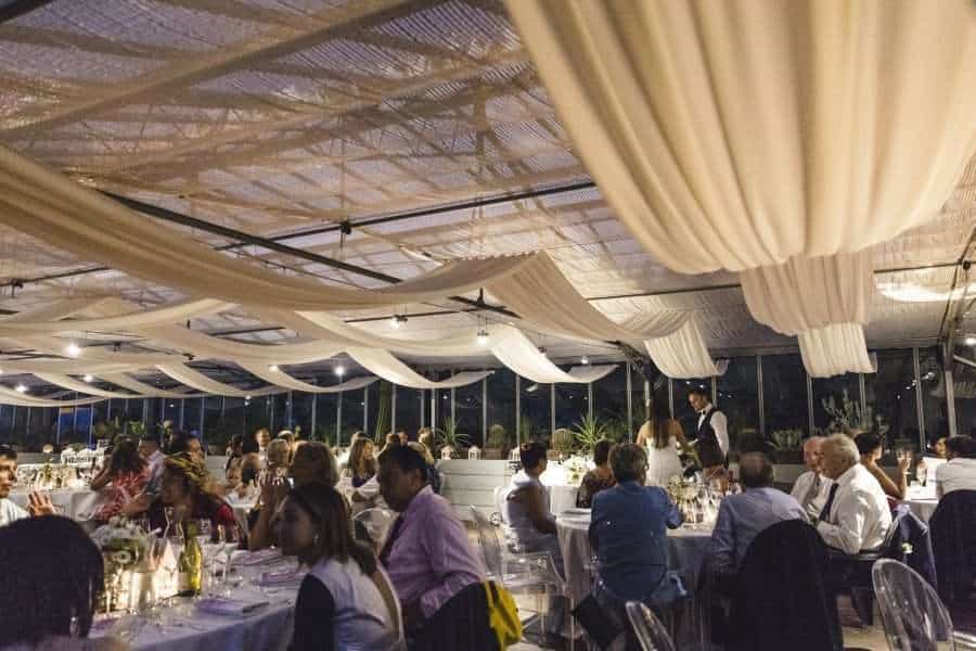 Outdoors Indoors wedding