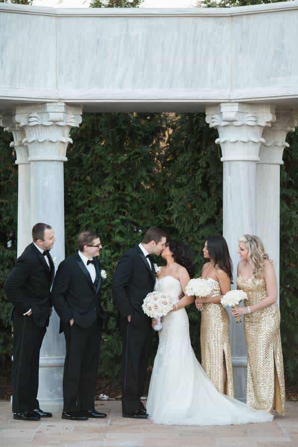 White Orchids and Crystal Chandeliers  