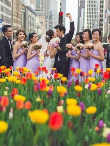 Chic and cheerful wedding in Chicago