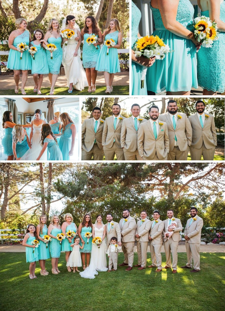 Real Wedding: Sunshine and sunflowers