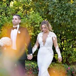 Real Wedding: Pure white in Beverly Hills